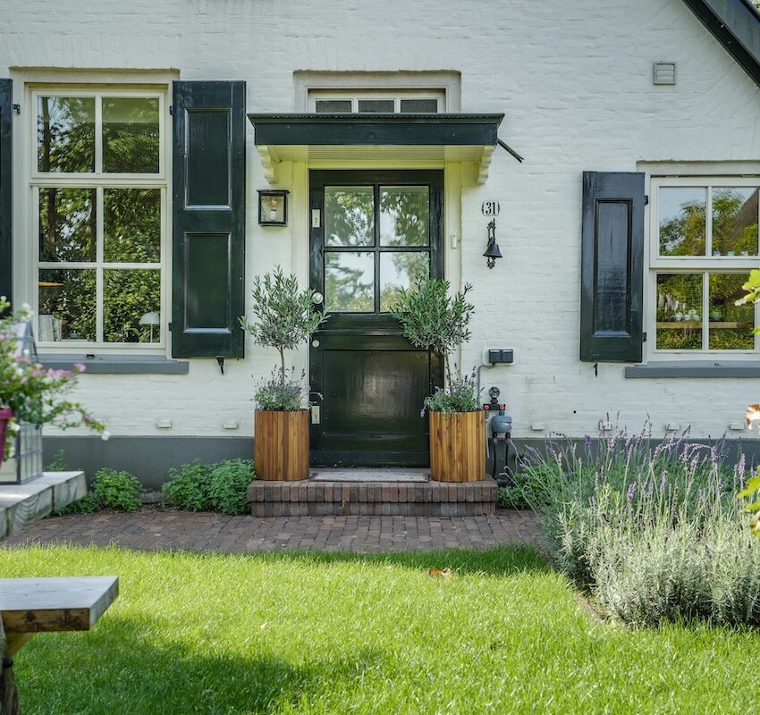 Achterdeur huis Hoog Soeren
